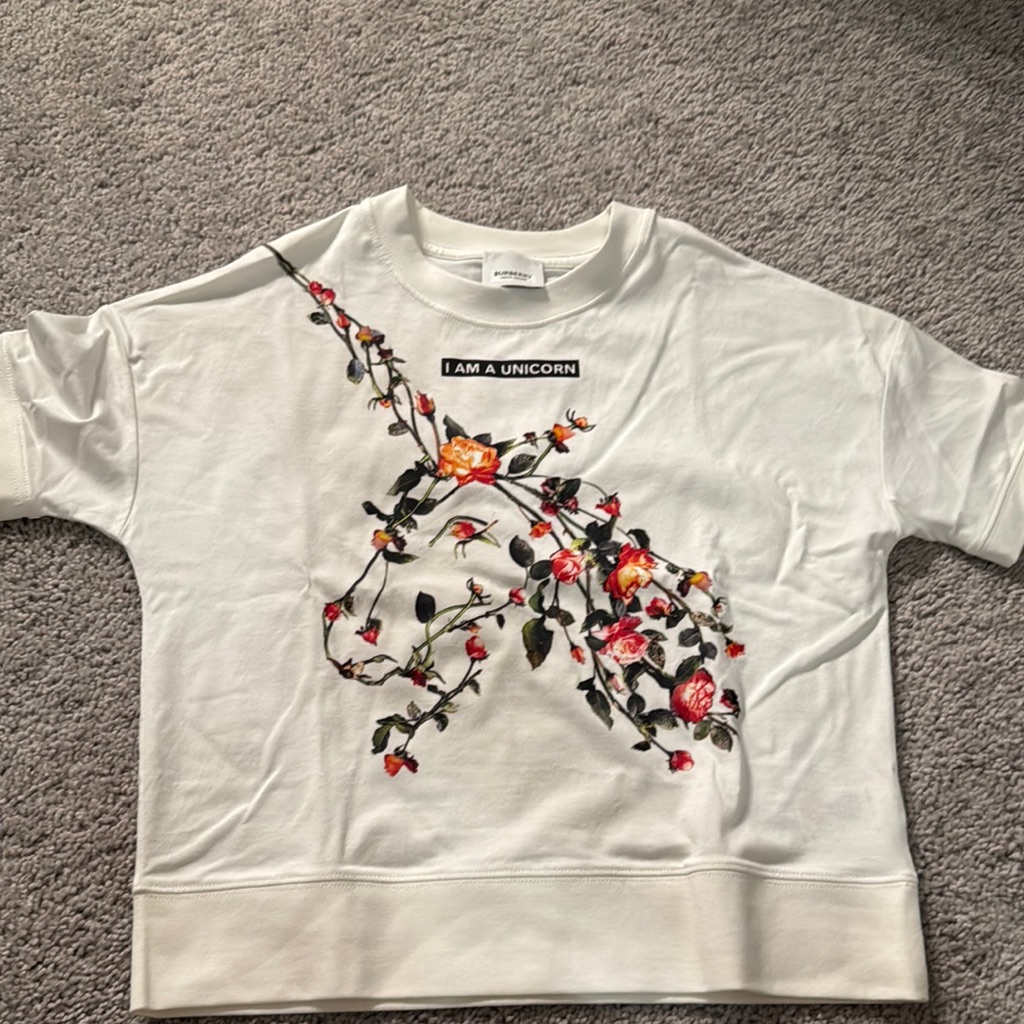 Burberry White And Red Sweatshirt Vibrant Design